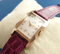 LORD ELGIN ローマン スモセコ ヴィンテージ 手巻き 腕時計 ブラック LORD ELGIN ローマン スモセコ ヴィンテージ 手巻き 腕時計