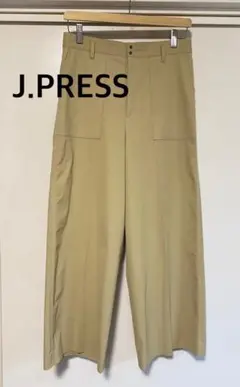 J.PRESS ジェイプレス　ベージュ　パンツ　ワイドパンツ　麻　リネン混　11