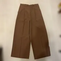ブラウン ワイドパンツ Lサイズ
