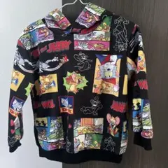 TOM and JERRY フード付きトレーナー 5Y