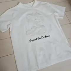ホワイト Tシャツ 刺繍 くまデザイン ゆる メンズ オーバーサイズ