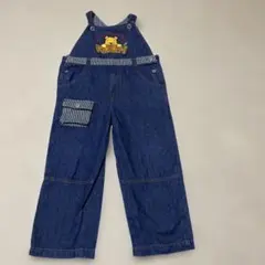 ディズニー　プーさん　オーバーオール　100