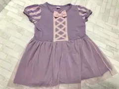 ディズニープリンセス　ラプンツェル　チュール　ワンピース　ドレス　100