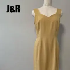 J&R ジェイアンドアール　ノースリーブ イエローワンピース