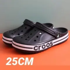 【早い者勝ち】crocs 黒です サンダル 男女兼用ブラック 25CM