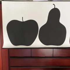 ダネーゼ◾️リンゴ洋梨ポスター◾️額縁付き 連載 Modern Contemporary Stationery #11「美しいリンゴと洋梨