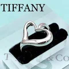 【ティファニー/TIFFANY】オープンハートリング シルバー 6号 ピンキー