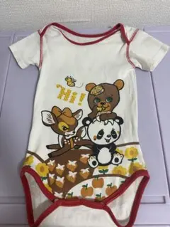 美品レア限定！グラグラ☆ロンパース半袖7580ベイビーぱんだレトロ完売出産準備