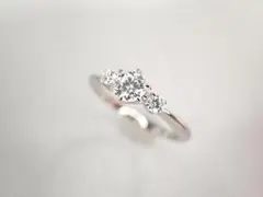 美品 ミキモト Pt950 ダイヤ0.23ct(F‐VVS1) リング 指輪