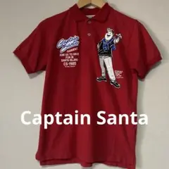 Captain Santa 赤 ポロシャツ S 90s