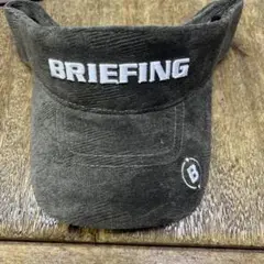 BRIEFING ベロア　オリーブ　サンバイザー　ブリーフィング