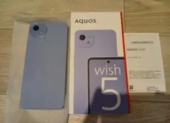 aquos wish5 sh-m32 ミソラ(ブルー) シムフリー 未使用品