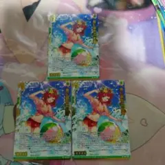 Z/X/アイドル スプラッシュフェスタ/SR/海に萌ゆる 紅姫　3枚　ゼクス