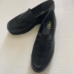 【Chico】フーズフーチコ 厚底コインローファー　黒