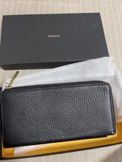 【お値下げ】新品未使用 ポンタタ メタリック 長財布 POMTATA ポンタタ ロングウォレット L字ファスナー長財布