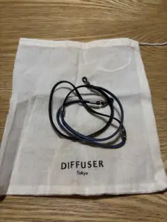 DIFFUSER レザーグラスコード黒と青