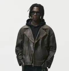 ZARA レザージャケット ライダージャケット