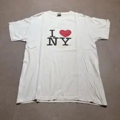 I love ny 半袖　tシャツ　白　ホワイト　ビンテージ　M