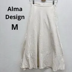 AlmaDesign アルマデザイン ロングフレアスカート アイボリー M