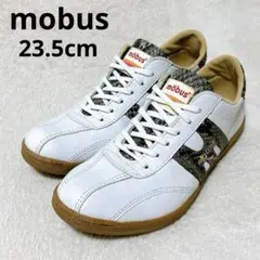 モーブス mobus ミュンスター レザー スニーカー ホワイト 23.5cm