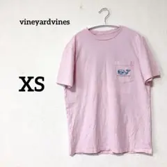 vineyardvines【XS】Tシャツ カットソー バックプリント ピンク
