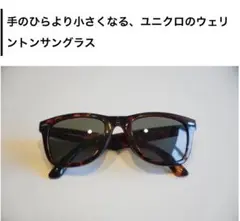 ユニクロ　ウェリントンフォールディングサングラス　折りたたみ