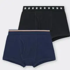 未使用品 GU BOYS ボクサーパンツ 2P スター/ライン