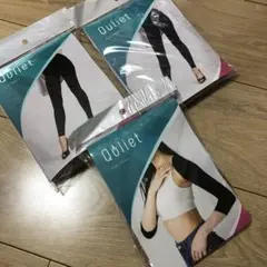 Quliet ブラックレギンス 2点セット+スリーブ