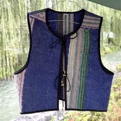 ヴィンテージ カンタキルト ベスト 70s vintage ROYAL JEFF アーガイルチェック柄 丸首 ニット