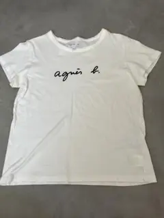 agnès b. ホワイト ロゴ Tシャツ T2