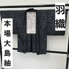 羽織り 正絹 本場大島紬 花唐草 U-8446