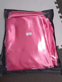 ベッドシーツ　一式　サテン風生地　ピンク