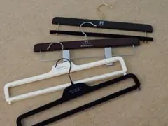 PT ベルベットハンガー 4本セットクリップ付き