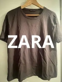【ZARA】半袖Tシャツ　Chocolate Brown L