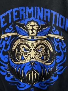 希少 DETERMINATION 閻王 BLUE/BLACK Tシャツ Mサイズ