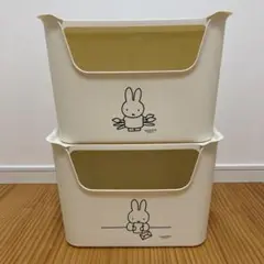 studio CLIP ミッフィー 蓋付き収納ケース 収納ボックス 2個セット