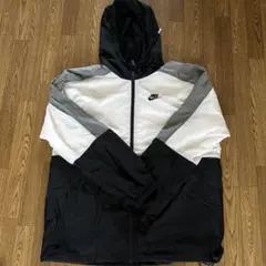 Nike ウィンドブレーカー L ホワイト/グレー/ブラック　メンズL