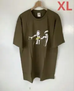 バンクシー パルプ・フィクション バナナ 映画Tシャツ(XL枯)タ66