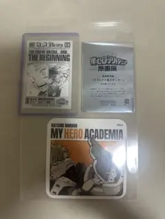 僕のヒーローアカデミア 原画展　入場特典 緑谷出久 爆豪勝己＋コースター