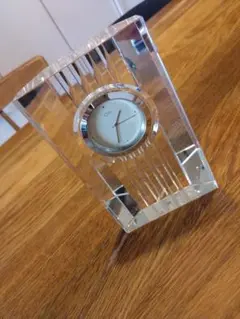 NARUMI グラスワークス 時計 ストリングスクロック クリア 15cm
