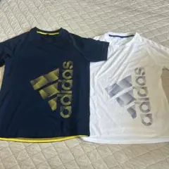 adidas Tシャツ 2枚セット ネイビー ホワイト