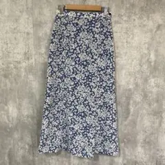 DOUX ARCHIVES ドゥアルシーヴ　小花柄　ロングスカート　日本製　S
