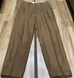 ブラウン麻パンツ❣️