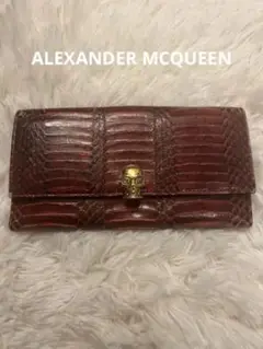 Alexander McQueen 蛇革 長財布