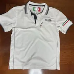 【新品】CAPRI メンズ ホワイトポロシャツ 48 Lサイズ