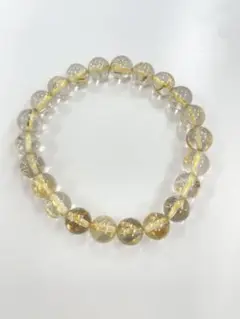 ☆sale☆天然石ブレスレット ゴールドルチルクォーツ　8mm 内径16cm
