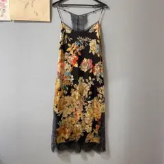 ZARA TRF サテン調 キャミワンピ