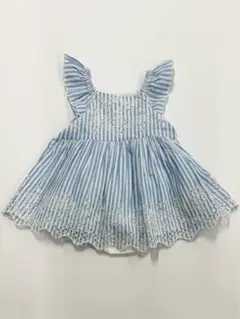 GAP ストライプアイレットワンピース　70