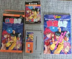 スーパーファミコン 幽遊白書 ソフト(箱、説明書、ハガキ付)&攻略本セット
