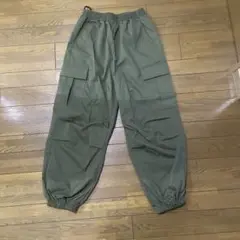 【新品】カーゴパンツ オリーブグリーン サイドポケット